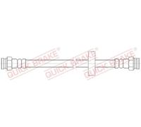 Flexibler Bremsschlauch mit Innengewinde 22.110 QUICK BRAKE für FIAT OPEL