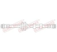 QUICK BRAKE Bremsschlauch hinten rechts für VAUXHALL OPEL 22.939