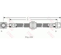 Flexibler Bremsschlauch PHD485 TRW für MINI MINI Cabriolet MINI