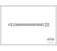 Flexibler Bremsschlauch Vorderachse 19018510 CORTECO für MERCEDES-BENZ 190 SL