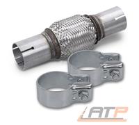 FLEXROHR 45x100 + 2x SCHELLE für AUDI FIAT OPEL RENAULT SEAT SKODA VW