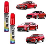 flintronic Lackstift Auto, 2 Stück Auto Kratzer Reparatur Stift, Lackstifte | für Reparaturmittel, Lack Reparatur, Auto-Felgen Kratz Entferner und Farbtropfen an Autos,Motorrädern,Fahrrädern (Rot)