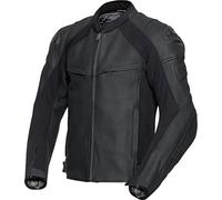 FLM Brooklands Lederkombijacke - Hochwertige Sicherheit, Stilbewusster Look - Rindsleder, Thermomaterial schwarz Größe 54