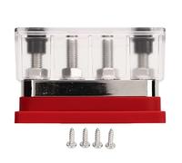 Floolinct BatterieSammelschiene DC12V bis 48V 600A mit M10Anschluss für Kfz, Wohnmobil, Boot und Yacht (Rot)
