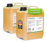 Flotex - Autoshampoo Konzentrat im praktischen 2x10L Kanister | Autoshampoo für Hochdruckreiniger | Autoreiniger für PKW, LKW, Wohnmobil und Motorrad