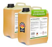Flotex - Autoshampoo Konzentrat im praktischen 2x5L Kanister | Autoshampoo für Hochdruckreiniger | Autoreiniger für PKW, LKW, Wohnmobil und Motorrad