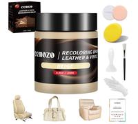 Flüssigleder Beige,Leder Reparatur Set,Lederpflege für Ledercouch,Autositz Reparatur,Vinyl Möbel,Kunstleder Reparaturset Für Reparatur Lederfarbe,Fleck,Schramme,Risse und Bleichen