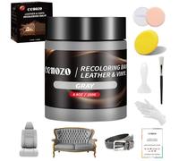 Flüssigleder Grau,Leder Reparatur Set,Lederpflege für Ledercouch,Autositz Reparatur,Vinyl Möbel,Kunstleder Reparaturset Für Reparatur Lederfarbe,Fleck,Schramme,Risse und Bleichen