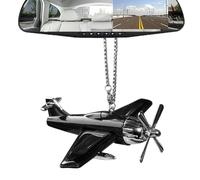Flugzeug Ornament - Dekorativer Solarflugzeug-Anhänger, rotierendes Hubschraubermodell | Solar-Flugzeuganhänger Autozubehör, weit verbreitete Auto-Rückfahr-Ornamente für LKWs