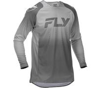FLY Racing Evolution Motocross Trikot weiß-grau L