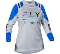 Fly Racing F-16 Damen Motocross Jersey, schwarz-blau, Größe M