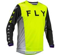 Fly Racing Kinetic Kore Motocross Jersey, schwarz-gelb, Größe 2XL für Männer
