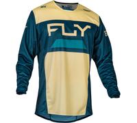 Fly Racing Kinetic Reload 2024 Motocross Jersey, blau-beige, Größe XL für Männer