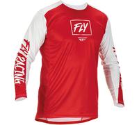 FLY Racing Lite Rot Weiß Jersey Größe M