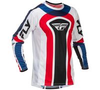 FLY Racing Lite USA Motocross Trikot rot-weiß-blau S