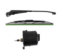 Flydida 0390506510 12V DC Universal-Scheibenwischermotor für Wohnmobile und Traktoren, 105° Wischerarm und Wischerblatt, Ersatz für 01287358 7731000001