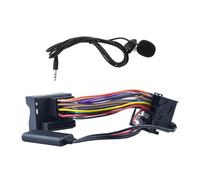 Flylin Bluetooth AUX Musik Adapter, 12Pin Bluetooth AUX IN Musik Kabel Modul mit Mikrofon, Mikrofon Freisprecheinrichtung kompatibel mit Volkswagen Skoda RCD210 RCD310 RCD510 RNS510 Autoradio