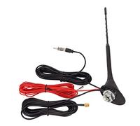 FM AM Autoradio Antenne, Universal DAB AM FM Autoradio Antenne Autoradio Antennenersatz, mit SMA/SMB Stecker, für Auto Fahrzeug