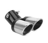 FMCLKMUXI Auspuffblende, für VW Golf 6 2009-2013 Endrohr Auspuff Edelstahl Sportoptik Tuning Passform Endstück Schalldämpfer Chrom-Look,C