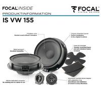 für VW Golf 7 Tür vorn Focal 2-Wege Kompo Auto Lautsprecher 50 W