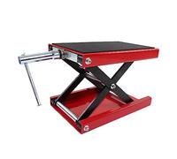 Focket Motorradhebebühne, Höhenverstellbar, Ergonomisches Design, 500 Kg Tragkraft, Motorradheber, Scherenhebebühne mit Verdickter Gummiauflage, Kurbelgriff für Motorräder, Dirtbikes, Traktoren