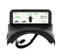 Fockety 4,6 Zoll Head Up für Modell 3/Y, Ultra Mini Bildschirmanzeige für Modell Y, Eingebettetes Design HUD Auto Armaturenbrett Anzeige LCD Smart Instrument Zubehör für