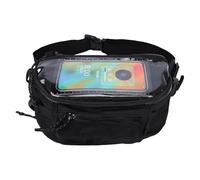 Fockety Motorrad-Hüfttasche, Erweiterbare Vordere Lenkertasche, Motorrad-Brusttasche mit Touchscreen-Fenster für Navigation, Große Kapazität (25 * 13 * 13)