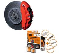 Foliatec Bremssattel Lack Set, racing rosso 3 Komponenten