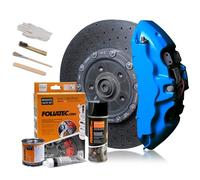 Foliatec Bremssattel Lack Set, Hitzebeständig, Komplettsatz für 4 Bremssättel, GT Blue, 7-teiliges Set