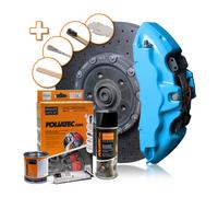 Foliatec FT2178 Bremssattel Lack Set, 7-teilig, Sky Blue