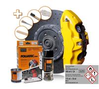 Foliatec Bremssattel Lack Set, speed yellow 3 Komponenten speed yellow