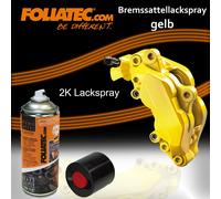 Foliatec Universal 2K Lackspray Spray Spraydose Hitzebeständig, gelb glänzend, 400 ml