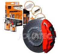 Foliatec Bremssattel Lack Set, racing rosso 3 Komponenten
