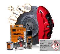Foliatec Bremssattel Lack Set, racing rosso 3 Komponenten