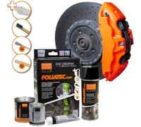 Foliatec Bremssattellack Set Neon Orange 2183 mit Montageset