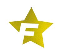 FOLIATEC Car Design Sticker Aufkleber Autoaufkleber Autosticker F-STAR, gold chrom matt, 39 x 41 cm