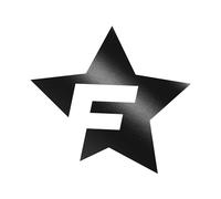FOLIATEC Car Design Sticker Aufkleber Autoaufkleber Autosticker F-STAR, schwarz matt 39 x 41 cm