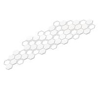 FOLIATEC Car Design Sticker Aufkleber Autoaufkleber Autosticker HEXAGON, weiss matt, 32 x 130 cm