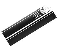 FOLIATEC Car Design Sticker Aufkleber Autoaufkleber Autosticker STRIPES, schwarz matt, 22 x 150 cm