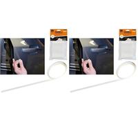 FOLIATEC Lack Schutzfolie Lackschutz Folie für Auto Türkante Set, transparent, 4 Stück 1,5 x 80 cm (Packung mit 2)