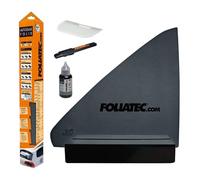 FOLIATEC Scheibentönungsfolie, Tönungsfolie für Autoscheiben, BLACKNIGHT Reflex Dark, 76 x 300 cm, mit ABG, 85% Verdunkelung