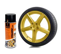 Foliatec Sprühfolie Auto Felgenfolie Sprüh Lack Spraydose Abziehbar, Gute Deckkraft, Gold metallic matt, 1x 400ml