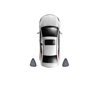 Folie Sonnenschutz Für Peugeot 3008 P84 2016-2023 Sonnenschutz Visier Auto Schild Magnetische Frontscheibe Mesh Vorhang Sonnenblende Auto(Triangular Windows)