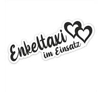 folien-zentrum - Enkeltaxi im Einsatz 16 x 5,5 cm - hochwertiger Aufkleber Auto Tuning - Auto Sticker - Lustige Aufkleber für Auto - Car Sticker - Autoaufkleber - Made in Germany