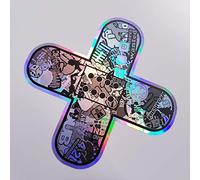 folien-zentrum - Pflaster Oilslick Schwarz 8,5 x 8,5 cm - hochwertiger Aufkleber Auto Tuning - OEM & JDM Auto Sticker - Lustige Aufkleber für Auto - Stickerbomb - Autoaufkleber - Made in Germany
