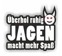 Folien-Zentrum - Überhol Ruhig 8,5 x 7,5 cm - hochwertiger Aufkleber für Auto Tuning - OEM & JDM Auto Sticker - Lustige Aufkleber - Stickerbomb - Made in Germany