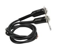 FOLOSAFENAR LED-Motorradschalter, rostfrei, Lange Haltbarkeit, sicherer Schutz, Nebelscheinwerfer-EIN-Aus-Schalter, wasserdichter Edelstahl mit Halterung für ATV-Elektrofahrräder(Rotes Licht rechts)