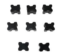 Folpus Federdistanzstücke für 2,5 bis 3,8 cm Höherlegung, universelles Gummifeder-Verstärkungsset für die Vorderachse, für SUVs, LKWs und die meisten, 8 Stück