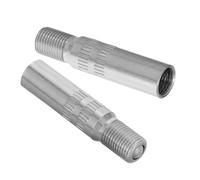 FOMIYES 2 Stück Ventilverlängerung 39mm mit Chrombeschichtung Ventiladapter für Auto Fahrrad und Motorrad Reifenventilverlängerung für Enge Stellen Langlebiger Radventiladapter