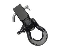 Fonowx Anhängerkupplungsarm Schleppadapter Kupplungsblock Zugöse Schäkel mit Haltestift Und Riegelverschluss aus Leichter, Aluminiumlegierung 1-Loch Schwarzer Arm + Schwarzer Schäkel + Stift